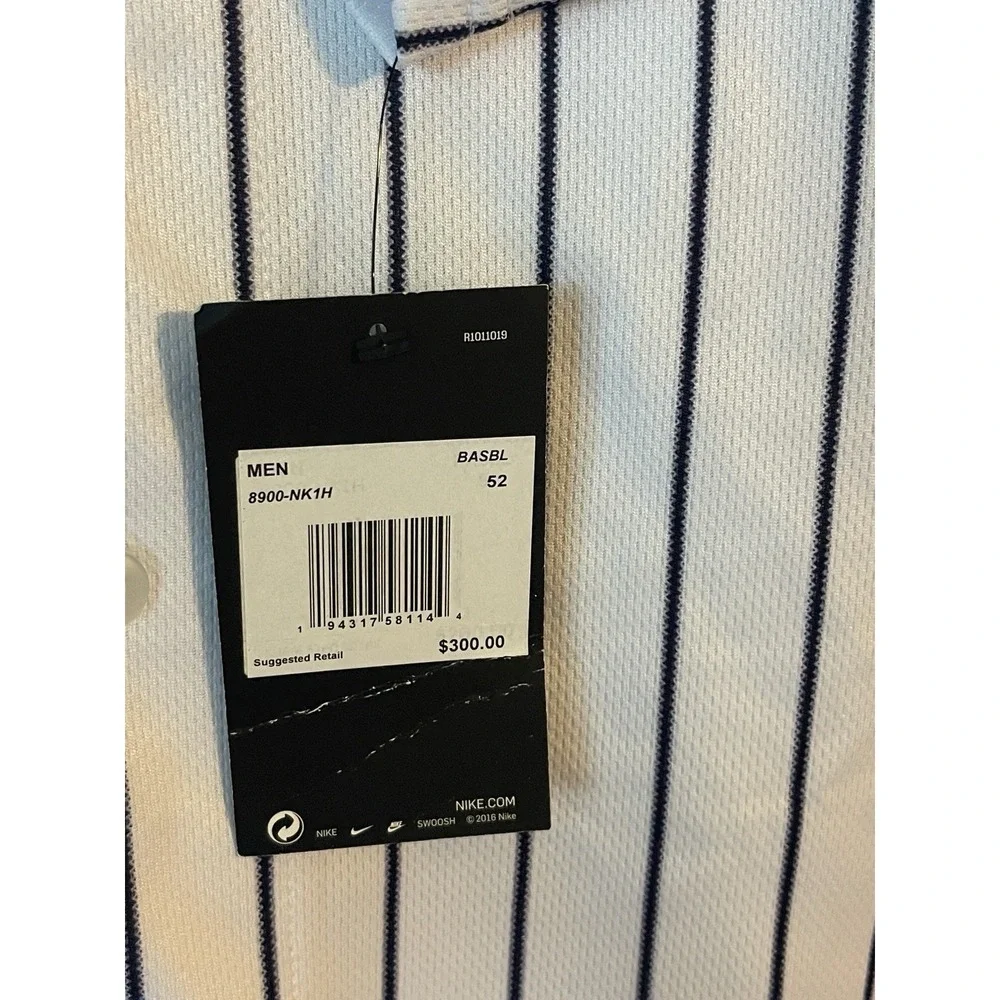 Men's 52 NWT New York Yankees Aaron Judge #99 Nike Authentic Jersey White
